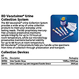 BD VACUTAINER Sterile Screw-Cap Urine Collection Cup w/ integrated transfer device, 200/case. MFID: 364975 (USA ONLY)