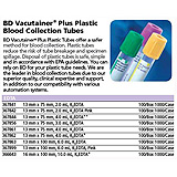 BD VACUTAINER Plus Plastic Whole Blood Tube, 13x100mm, 6.0mL, Lavender, 100/box, 10 box/case. MFID: 367863 (USA ONLY)