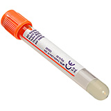 BD VACUTAINER Plastic RST Tube, Orange Hemogard Closure, 13 x 75, 5.0mL, Paper Label, 100/pack, 10 pack/case . MFID: 368774 (USA ONLY)