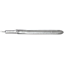 Aspen Bard-Parker Protected Blade System, Size 3L, Metal Handle, 5/case. MFID: 374031
