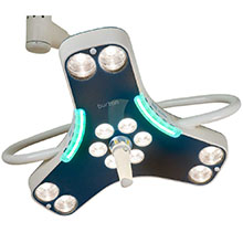 BURTON APEX 130 LED Surgical Light- Single Ceiling, 130,000 Lux, Short, 1000mm Arm. MFID: AP130C01