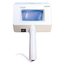 Burton Ultraviolet (Woods) Exam Light- 2 UV Bulbs - 3X magnifier. MFID: UV502