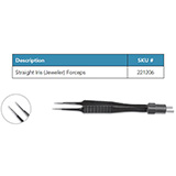 Wet-Field Jewelers Bipolar Forceps, Fine point, straight tips, handle length 3.5". MFID: 221206