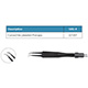 Wet-Field Jewelers Bipolar Forceps, Fine point, 4 mm curved tips, angled 135 degrees. MFID: 221207