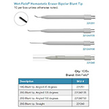 Wet-Field Hemostatic Eraser Bipolar 20G, blunt tip, angled 135 degrees. MFID: 221260135