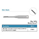 Beaver Mini-Blades, Narrower version of 376400, Sterile, for minimally invasive surgery. MFID: 376401