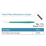 Visitec Micro Manipulator (plastic handle), Angled, 0.35 mm diameter, blunt tip. MFID: 581441