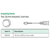Visitec Irrigating Vectis, .50 mm (25G), 5 mm wide. MFID: 581626