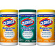 CLOROX Disinfecting Wipes Value Pack, 3 Canisters. MFID: 30208