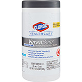 CLOROX Healthcare VersaSure Cleaner Disinfectant Wipes Can, Alcohol Free, 6"x5", 150/can, 6 can/cs. MFID: 31758