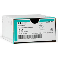 Covidien VASCUFIL Suture, Tapercutting, Size 2-0, Blue, 36", Needle KV-7, ½ Circle. MFID: 8886473151V