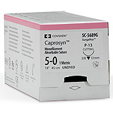 Covidien CAPROSYN Suture, Taper Point, Size 2-0, Undyed, 36", Needle GS-24, ½ Circle. MFID: CC915 (USA ONLY)