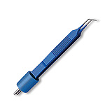 Valleylab Electrosurgical Iris Forceps, Curved Tip, 3½" Long, Insulated, Reusable, 1/box. MFID: E4062CT