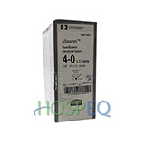 Covidien MAXON Suture, Premium Reverse Cutting, Size 4-0, Green, 18", Needle P-12, 3/8 Circle. MFID: SMM5033 (USA ONLY)