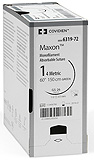 Covidien MAXON Suture, Premium Reverse Cutting, Size 4-0, Clear, 18", Needle P-12, 3/8 Circle. MFID: SMM5043 (USA ONLY)