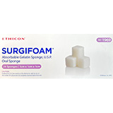 ETHICON SURGIFOAM Absorbable Oral Gelatin Sponge, Sterile, 1cm x 1cm x 1cm. MFID: 1969 (USA ONLY)