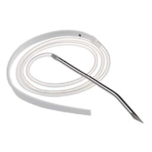 ETHICON BLAKE Silicone Drains, 10mm Flat, Full Fluted, 3/16" Trocar. MFID: 2215