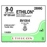 ETHICON Suture, ETHILON, Taper Point, BV130-5 / BV130-5, 10", Size 9-0. MFID: 2800G (USA ONLY)