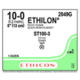 ETHICON Suture, ETHILON, Endoscopic Needles, ST100-3, 5", Size 10-0. MFID: 2849G (USA ONLY)