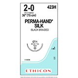 ETHICON Suture, PERMA-HAND, Taper Point, CT-1, 30", Size 2-0. MFID: 423H (USA ONLY)