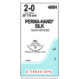 ETHICON Suture, PERMA-HAND, Precision Point - Reverse Cutting, PSL, 30", Size 2-0. MFID: 486H (USA ONLY)