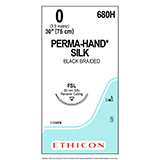 ETHICON Suture, PERMA-HAND, Reverse Cutting, FSL, 18", Size 0. MFID: 680H (USA ONLY)