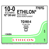 ETHICON Suture, ETHILON, MICROPOINT - Spatula, TG160-4 / TG160-4, 12", Size 10-0. MFID: 7707G (USA ONLY)