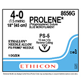 ETHICON Suture, PROLENE, Precision Point - Reverse Cutting, PS-5, 18", Size 4-0. MFID: 8656G (USA ONLY)