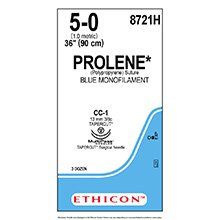 ETHICON Suture, PROLENE, TAPERCUT, CC-1 / CC-1, 30", Size 5-0. MFID: 8721H