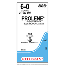 ETHICON Suture, PROLENE, Taper Point, BV-1 / BV-1, 24", Size 6-0. MFID: 8805H