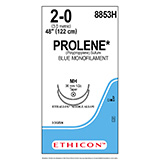 ETHICON Suture, PROLENE, Taper Point, MH / MH, 36", Size 2-0. MFID: 8853H (USA ONLY)