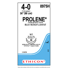 ETHICON Suture, PROLENE, TAPERCUT, V-7 / V-7, 36", Size 4-0. MFID: 8975H