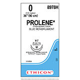 ETHICON Suture, PROLENE, TAPERCUT, V-7 / V-7, 36", Size 0. MFID: 8978H (USA ONLY)