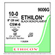ETHICON Suture, ETHILON, Ultima Spatula, Size 10-0, 8", Black Monofilament, Needle CSM-6 CSM-6, 1/2 Circle. MFID: 9006G