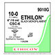 ETHICON Suture, ETHILON, Ultima Spatula, Size 10-0, 6", Black Monofilament, Needle CSC-6 CSC-6, Compound Curve. MFID: 9010G