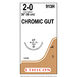 ETHICON Suture, Surgical Gut - Chromic, Taper Point, CT, 36", Size 2-0. MFID: 913H (USA ONLY)