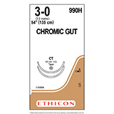 ETHICON Suture, Surgical Gut - Chromic, Taper Point, CT / CT, 54", Size 3-0. MFID: 990H (USA ONLY)