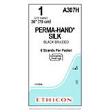 ETHICON Suture, PERMA-HAND, SUTUPAK Pre-Cut Sutures in Labyrinth Package, 6-30", Size 1. MFID: A307H (USA ONLY)