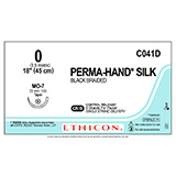 ETHICON Suture, PERMA-HAND, Taper Point, MO-7, 8-18", Size 0. MFID: C041D (USA ONLY)