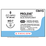 ETHICON Suture, PROLENE, Taper Point, MO-7, 8-18", Size 0. MFID: C841G (USA ONLY)