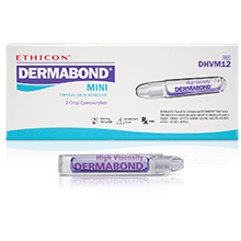 ETHICON DERMABOND Advanced Topical Skin Adhesive, Mini. MFID: DHVM12