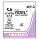 ETHICON Suture, Coated VICRYL, SABRELOC - Spatula, S-14 / S-14, 18", Size 5-0. MFID: J571G