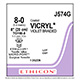 ETHICON Suture, Coated VICRYL, MICROPOINT - Spatula, TG160-8 / TG160-8, 18", Size 8-0. MFID: J574G