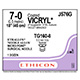 ETHICON Suture, Coated VICRYL, MICROPOINT - Spatula, TG160-8 / TG160-8, 12", Size 7-0. MFID: J576G