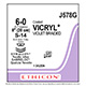 ETHICON Suture, Coated VICRYL, SABRELOC - Spatula, S-24 / S-24, 8", Size 6-0. MFID: J578G