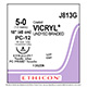 ETHICON Suture, Coated VICRYL, Precision Cosmetic- Conventional Cutting PRIME, PC-12, 18", 5-0. MFID: J813G