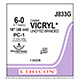 ETHICON Suture, Coated VICRYL, Precision Cosmetic- Conventional Cutting PRIME, PC-1, 18", Size 6-0. MFID: J833G