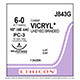ETHICON Suture, Coated VICRYL, Precision Cosmetic- Conventional Cutting PRIME, PC-3, 18", Size 6-0. MFID: J843G
