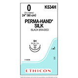 ETHICON Suture, PERMA-HAND, Taper Point, SH / SH, 24", Size 0. MFID: K534H (USA ONLY)