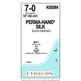 ETHICON Suture, PERMA-HAND, Taper Point, BV-1 / BV-1, 18", Size 7-0. MFID: K809H (USA ONLY)
